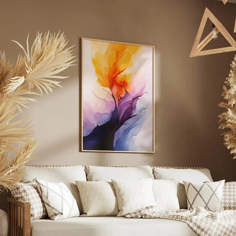 Tableau Abstrait  Lion