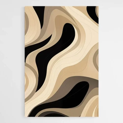 Tableau Abstrait Beige