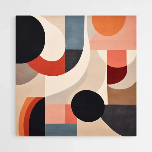 Tableau Abstrait Forme Géométrique