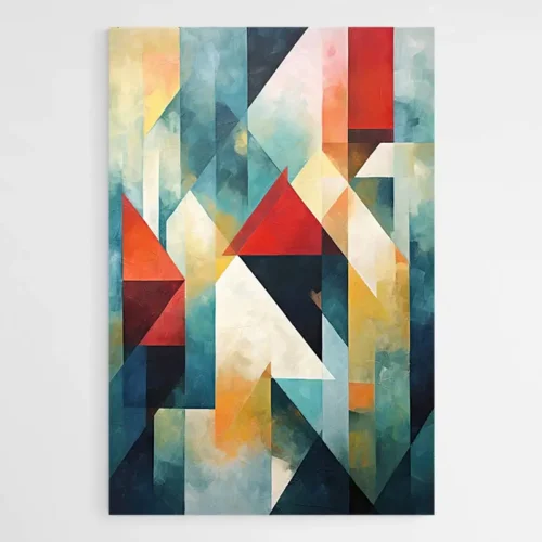 Tableau Abstrait Géométrique