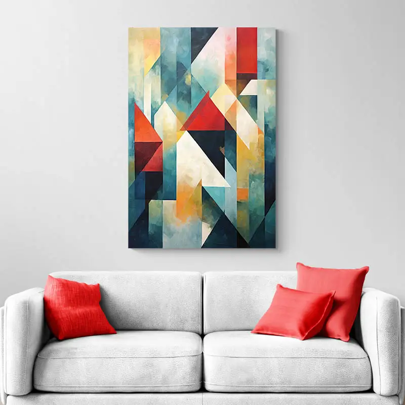 Tableau Abstrait Géométrique
