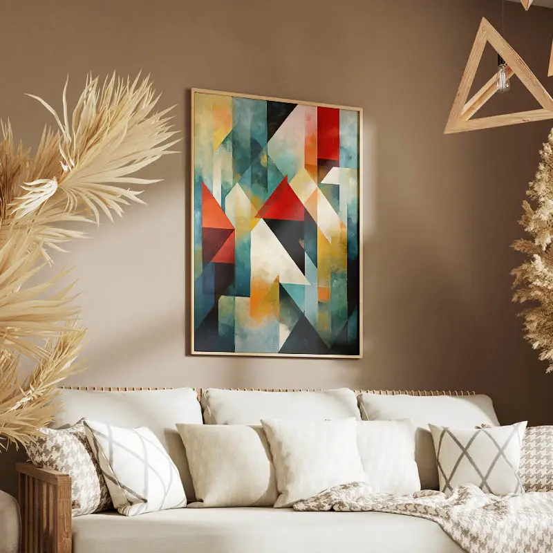 Tableau Abstrait Géométrique