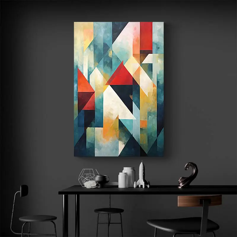 Tableau Abstrait Géométrique