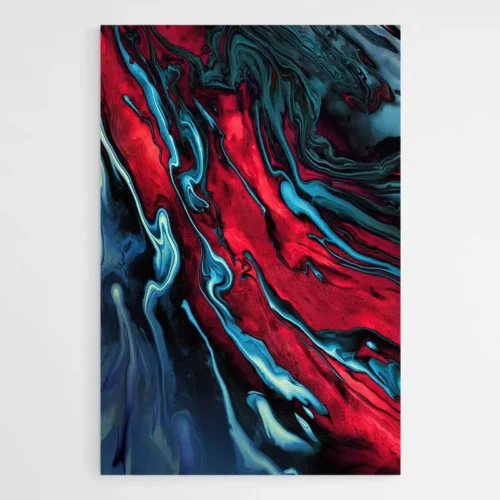 Tableau Abstrait Moderne avec Chat