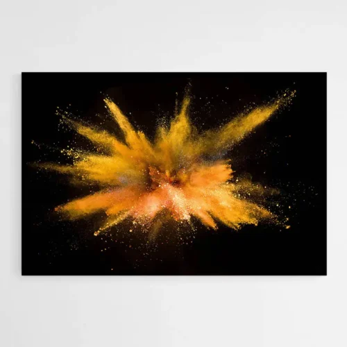 Tableau Abstrait Orange