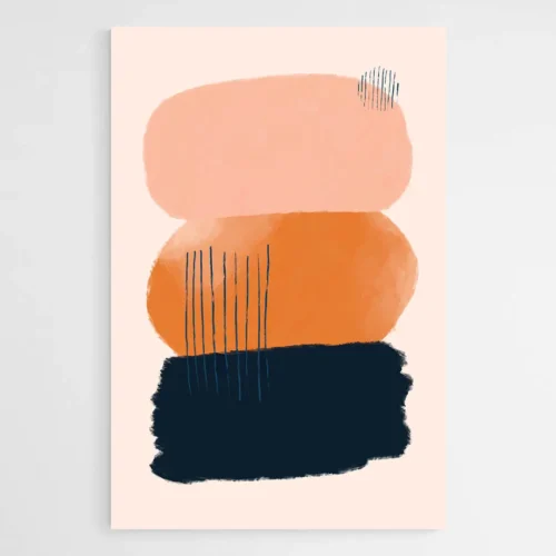 Tableau abstrait pastel