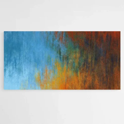 Tableau Abstrait Rouge et Noir