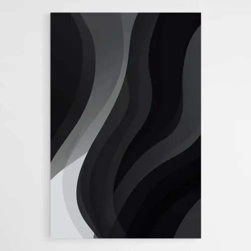 Tableau abstrait sur Fond Noir