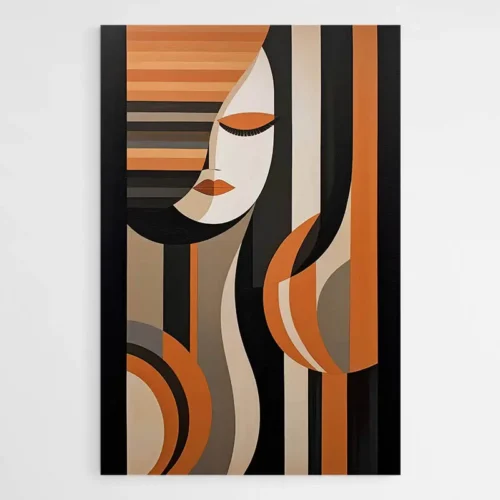 Tableau Abstrait Visage