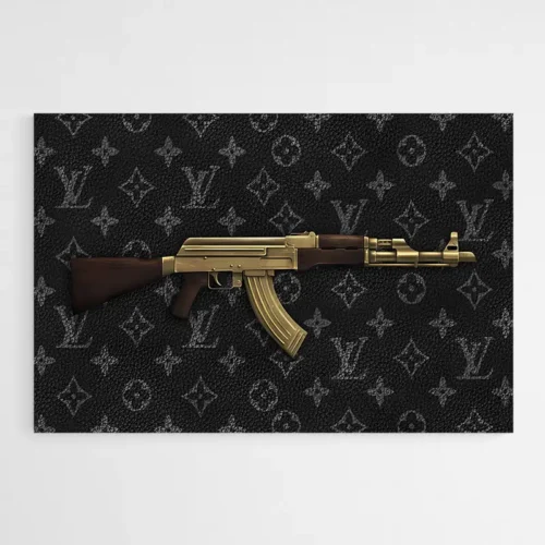 Tableau AK47 Louis Vuitton