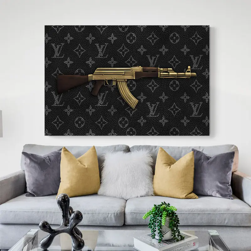 Tableau AK47 Louis Vuitton