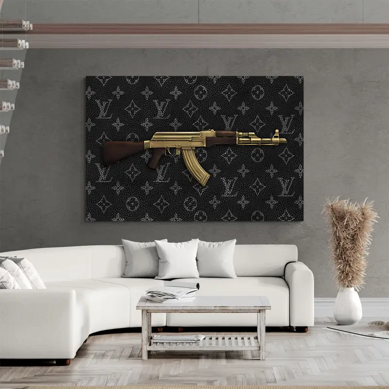 Tableau AK47 Louis Vuitton