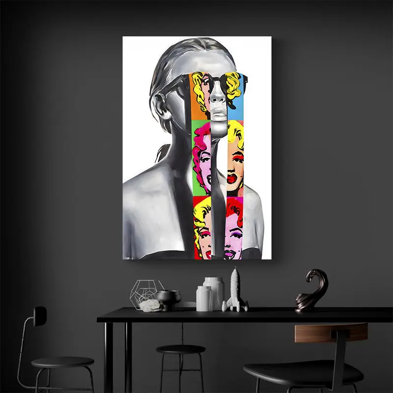 Tableau Andy Warhol Street Art