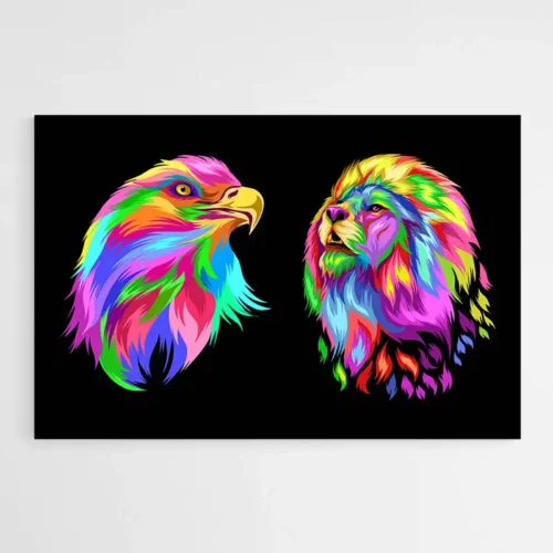 Tableau Animaux Pop Art