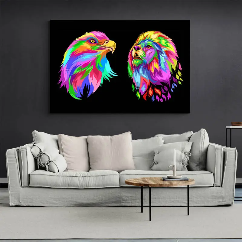 Tableau Animaux Pop Art