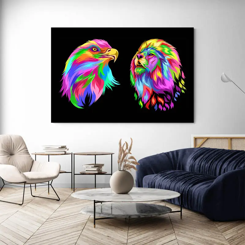 Tableau Animaux Pop Art