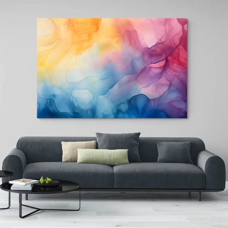 Tableau Aquarelle Abstrait