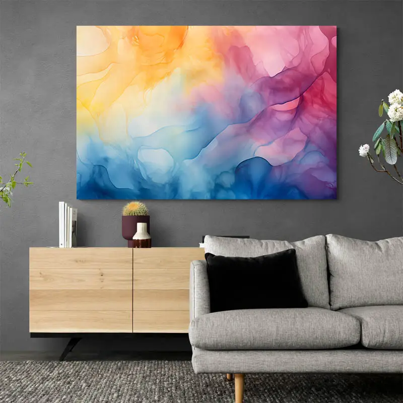 Tableau Aquarelle Abstrait