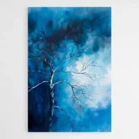 Tableau Aquarelle Bleu
