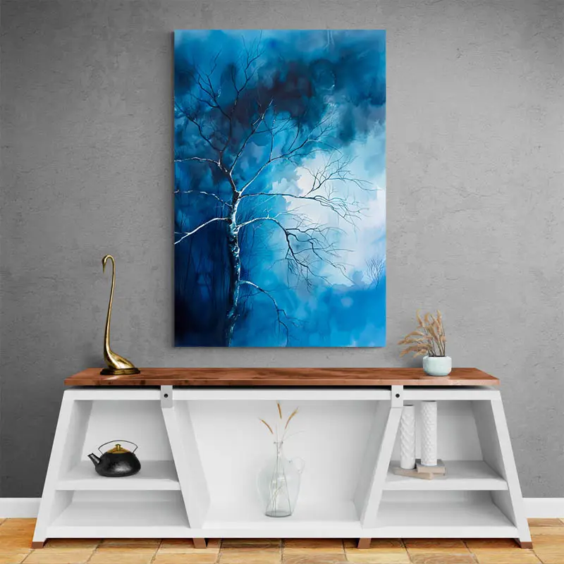 Tableau Aquarelle Bleu