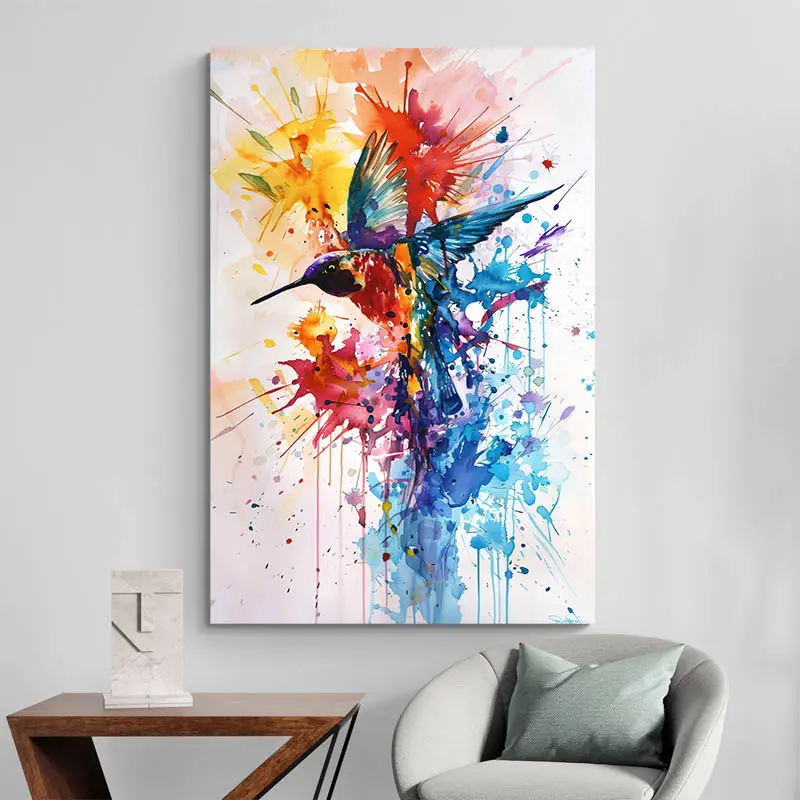 Tableau Aquarelle Colibri