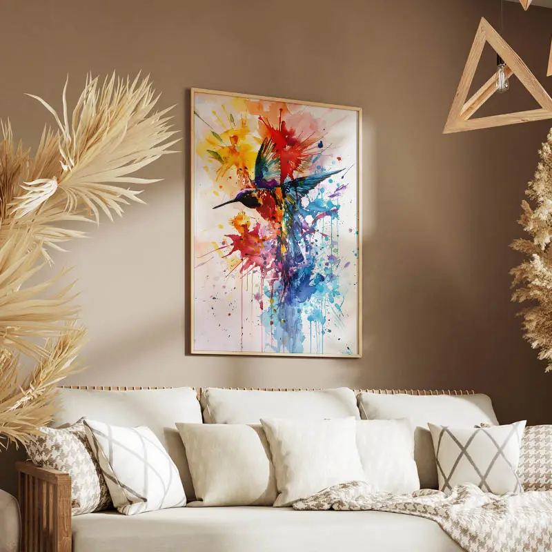 Tableau Aquarelle Colibri