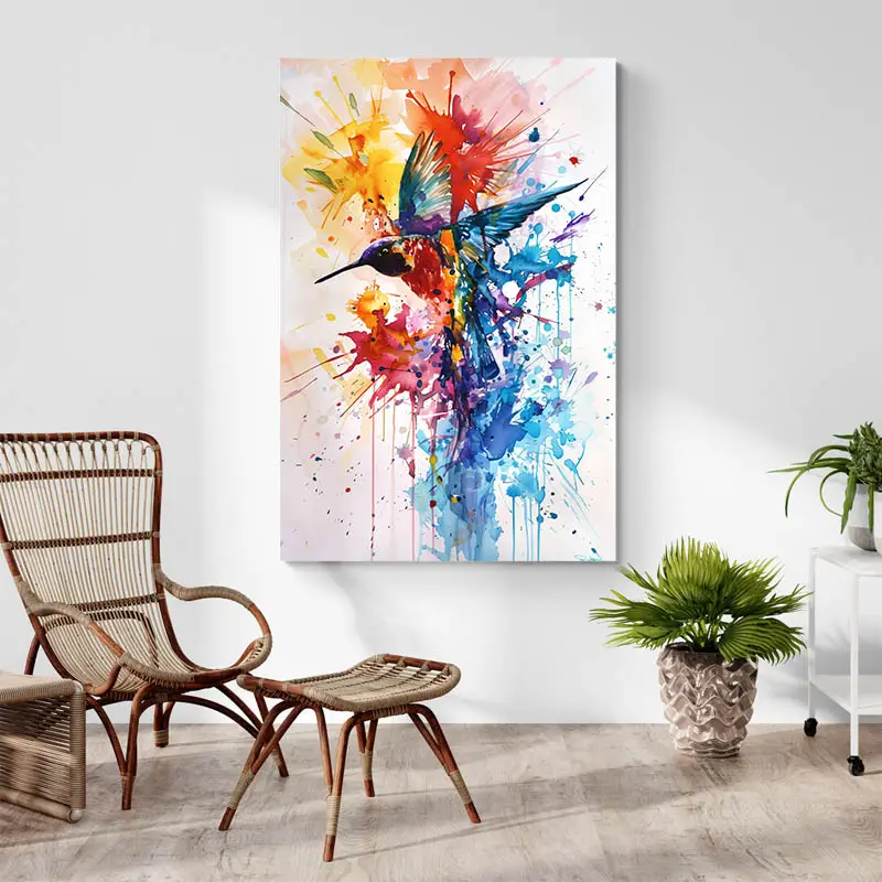Tableau Aquarelle Colibri
