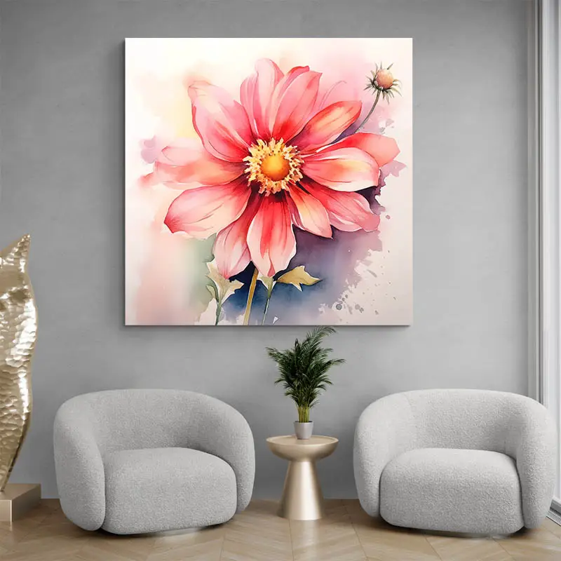 Tableau Aquarelle Fleurs