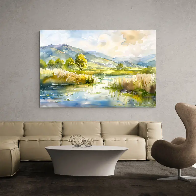 Tableau Aquarelle Paysage