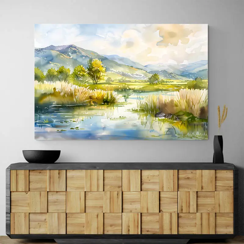 Tableau Aquarelle Paysage