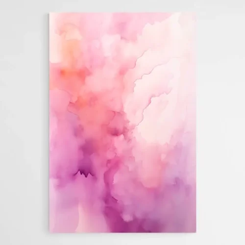 Tableau Aquarelle Rose