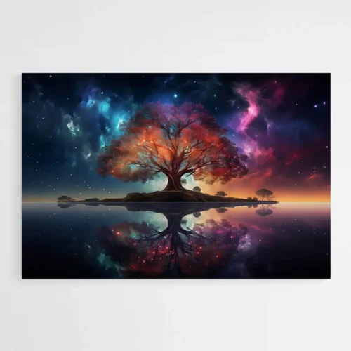 Tableau Arbre de Vie Coloré