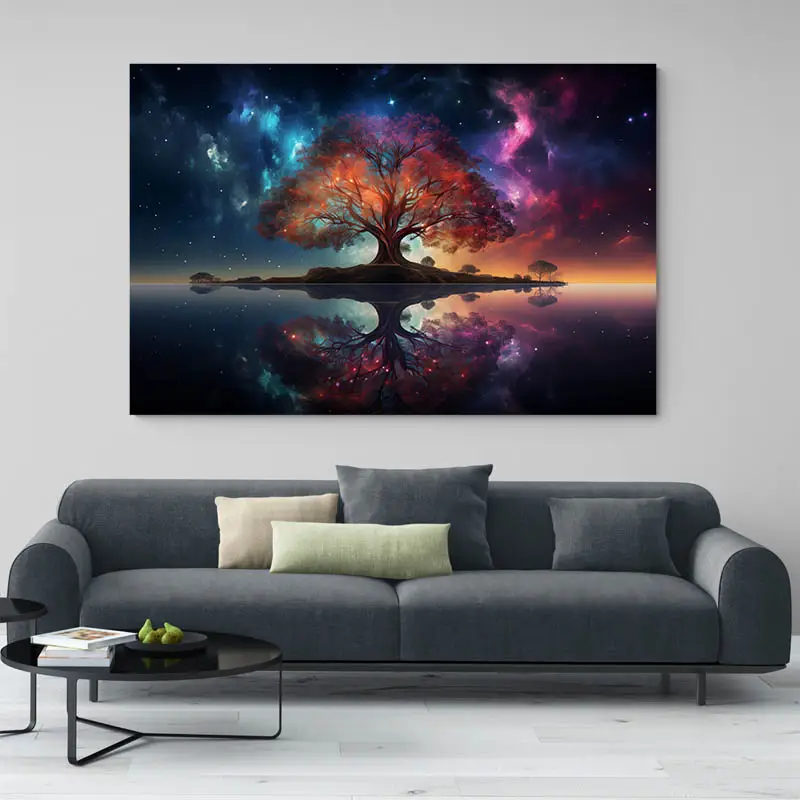 Tableau Arbre de Vie Coloré