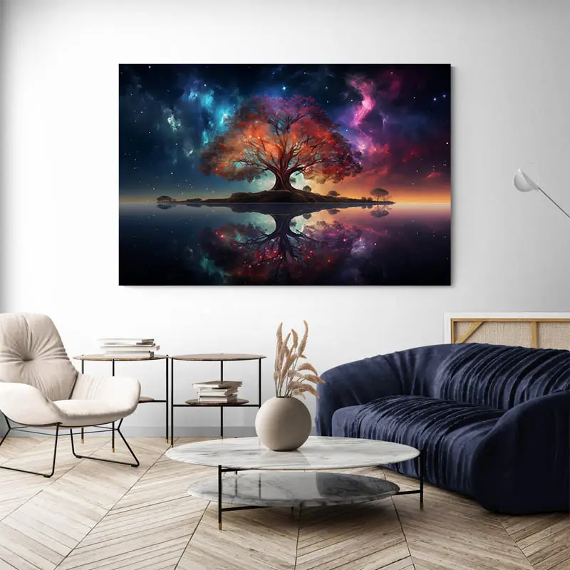 Tableau Arbre de Vie Coloré