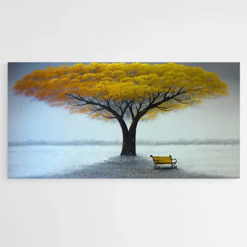Tableau Arbre Jaune