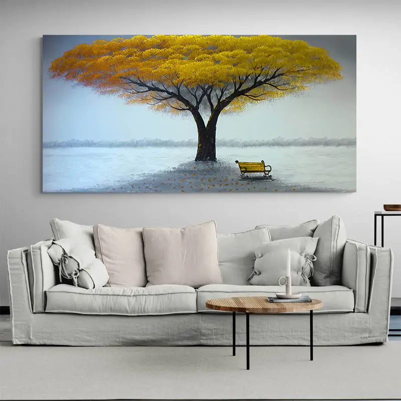 Tableau Arbre Jaune