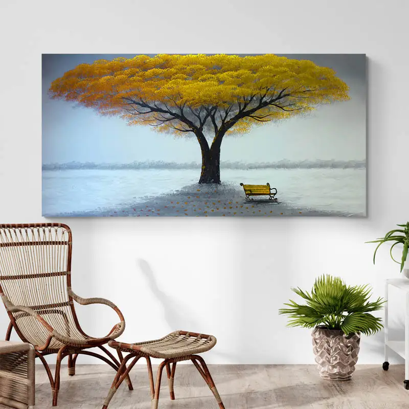Tableau Arbre Jaune