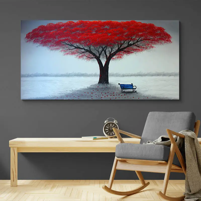 Tableau Arbre Rouge