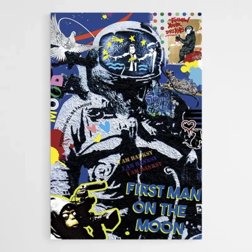 Tableau Banksy Astronaute