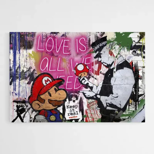 Tableau Banksy Graffiti