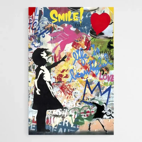 Tableau Banksy la Petite Fille au Ballon Street Art