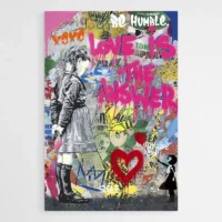 Tableau Banksy Love Is The Answer