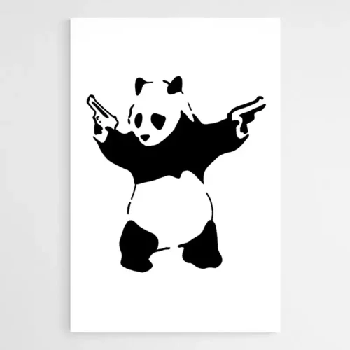 Tableau Banksy Panda