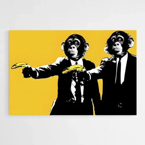 Tableau Banksy Singe
