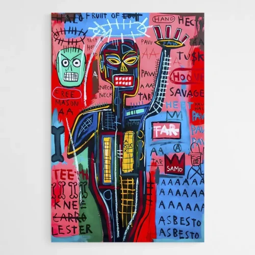 Tableau Basquiat Africain