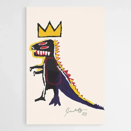 Tableau Basquiat Dinosaure