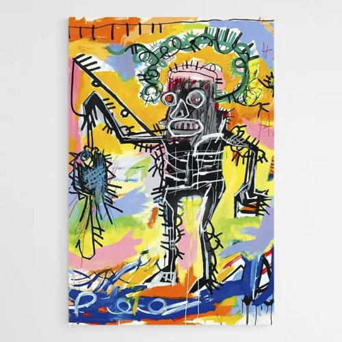 Tableau Basquiat Fishing