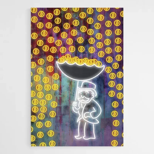 Tableau Bitcoin Parapluie
