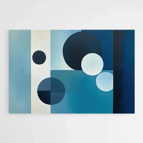 Tableau bleu moderne