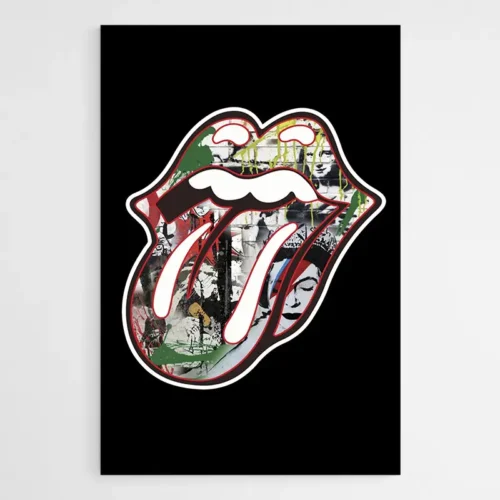 Tableau Bouche Rolling Stones